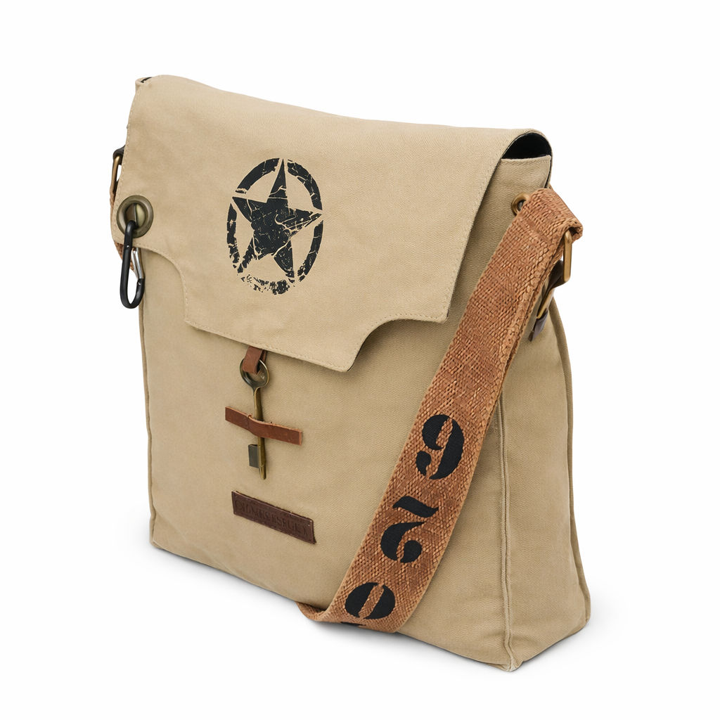 Beige Unisex Messenger Bag for Everyday Use 170